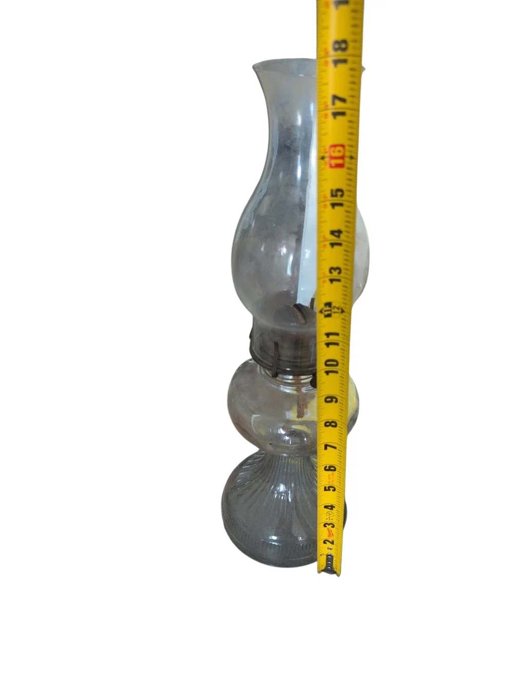 P&A Eagle Accents Vintage Glass Classic Clear Finish Oil Lamp